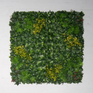 sg-7961-7 SUPERGREENS ΤΕΧΝΗΤΗ ΦΥΛΛΩΣΙΑ ΦΙΚΟΣ ΜΕ ΚΙΤΡΙΝΑ ΑΝΘΗ ΠΡΑΣΙΝΗ 100X100 ΕΚ.