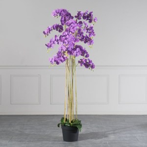 sg-8811-6 SUPERGREENS ΤΕΧΝΗΤΟ ΦΥΤΟ ΟΡΧΙΔΕΑ PHALAENOPSIS ΜΩΒ 180 ΕΚ.