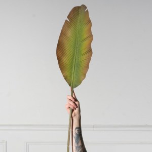 sg-9071-7 SUPERGREENS ΤΕΧΝΗΤΟ ΦΥΛΛΟ ΠΟΥΛΙ ΤΟΥ ΠΑΡΑΔΕΙΣΟΥ ″STRELITZIA REGINAE″ ΔΙΧΡΩΜΟ 94 ΕΚ.