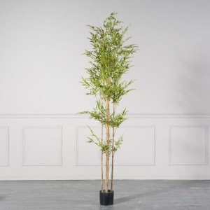 sg-9990-6 SUPERGREENS ΤΕΧΝΗΤΟ ΔΕΝΤΡΟ ΜΠΑΜΠΟΥ ″LUCKY″ ΠΡΑΣΙΝΟ 210 ΕΚ.