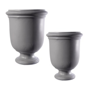 sg-A-0570-8 SUPERGREENS ΑΜΦΟΡΕΑΣ ΤΣΙΜΕΝΤΕΝΙΟΣ ″OPULENTIA″ ΓΚΡΙ 46X46X55 ΕΚ.