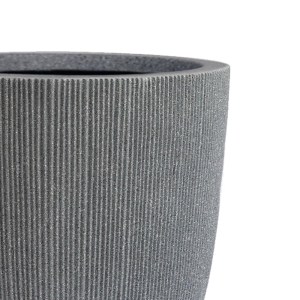 sg-A-3380-8 SUPERGREENS ΓΛΑΣΤΡΑ ΡΗΤΙΝΗΣ ΚΥΛΙΝΔΡΙΚΗ ″CORE STONE″ ΓΚΡΙ S 31X31X31.5 ΕΚ.