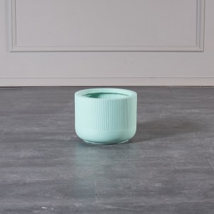 sg-A-4270-8 SUPERGREENS ΓΛΑΣΤΡΑ ΠΗΛΙΝΗ ΟΒΑΛ ″PETAL″ ΠΡΑΣΙΝΟ ΑΝΟΙΧΤΟ S 28X28X21 ΕΚ.