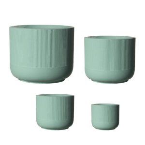 sg-A-4270-8 SUPERGREENS ΓΛΑΣΤΡΑ ΠΗΛΙΝΗ ΟΒΑΛ ″PETAL″ ΠΡΑΣΙΝΟ ΑΝΟΙΧΤΟ S 28X28X21 ΕΚ.