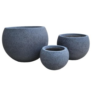 sg-A-6180-8 SUPERGREENS ΓΛΑΣΤΡΑ ΠΗΛΙΝΗ ΣΤΡΟΓΓΥΛΗ ″CEMENTO″ ΓΚΡΙ STONE S 24X24X20 ΕΚ.