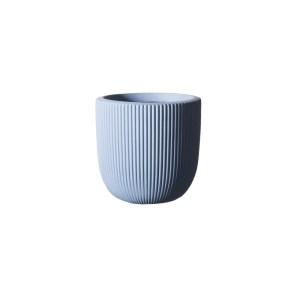 sg-A-6940-8 SUPERGREENS ΓΛΑΣΤΡΑ ΠΗΛΙΝΗ ΣΤΡΟΓΓΥΛΗ STRIPE ΜΠΛΕ S 24X24X23 ΕΚ.
