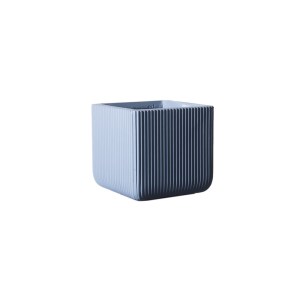 sg-B-1050-8 SUPERGREENS ΓΛΑΣΤΡΑ ΠΗΛΙΝΗ ΤΕΤΡΑΓΩΝΗ STRIPE ΜΠΛΕ M 31X31X28 ΕΚ.