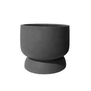 sg-B-6280-8 SUPERGREENS ΓΛΑΣΤΡΑ ΠΗΛΙΝΗ ΚΥΛΙΝΔΡΟΣ ″GRIGIO″ ΓΚΡΙ M 44X44X46 ΕΚ.