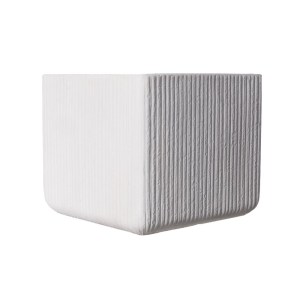 sg-C-5170-8 SUPERGREENS ΓΛΑΣΤΡΑ ΠΗΛΙΝΗ ΤΕΤΡΑΓΩΝΗ ″STRIPE″ ΛΕΥΚΗ L 37X37X32 ΕΚ.