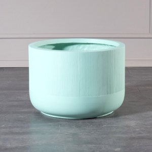sg-D-4270-8 SUPERGREENS ΓΛΑΣΤΡΑ ΠΗΛΙΝΗ ΟΒΑΛ ″PETAL″ ΠΡΑΣΙΝΟ ΑΝΟΙΧΤΟ XL 52X52X36 ΕΚ.