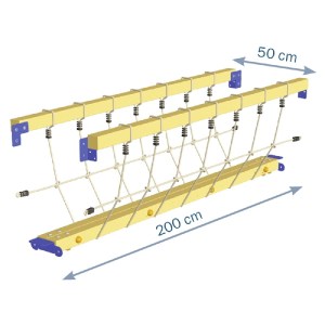 shw-07110_-_1-21287 ΞΥΛΙΝΗ ΓΕΦΥΡΑ ΜΕ ΣΧΟΙΝΙΑ ΓΙΑ ΣΥΝΔΕΣΗ ΠΥΡΓΩΝ - 200ΕΚ.