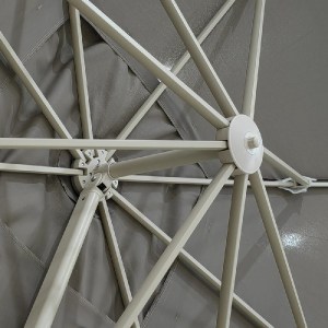 shw-20201-20371 PREMIUM ΟΜΠΡΕΛΑ ΚΗΠΟΥ 3X3.5M ΜΠΕΖ TAUPE