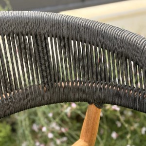 shw-22026-21464 PREMIUM ΚΑΡΕΚΛΑ TEAK ΜΕ ΜΑΥΡΑ ΣΧΟΙΝΙΑ
