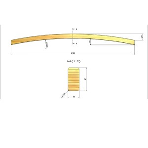 shw-240090-22984 ΑΨΙΔΑ ΞΥΛΟΥ 4,5 X 9 X 240ΕΚ.