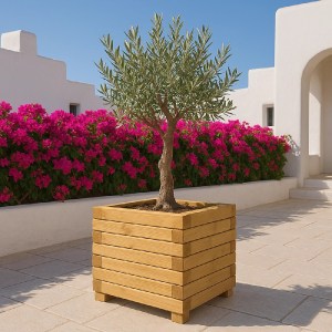 shw-30165-20288 ΞΥΛΙΝΗ ΓΛΑΣΤΡΑ ΤΕΤΡΑΓΩΝΗ 40 X 40 ΕΚ. – 33ΕΚ. ΥΨΟΣ