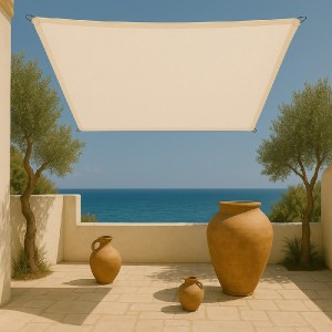 shw-30614-20540 ΠΑΝΙ ΣΚΙΑΣΗΣ ΤΕΤΡΑΓΩΝΟ 280GSM PREMIUM 5 X 5M ΕΚΡΟΥ