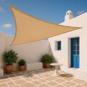 shw-30624-20658 ΠΑΝΙ ΣΚΙΑΣΗΣ ΤΡΙΓΩΝΟ 280GSM PREMIUM 3,6 X 3,6 X 3,6M - ΑΜΜΟΥ