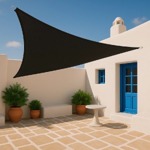 shw-30635-20653 ΠΑΝΙ ΣΚΙΑΣΗΣ ΤΡΙΓΩΝΟ 280GSM PREMIUM 5 X 5 X 5M ΜΑΥΡΟ