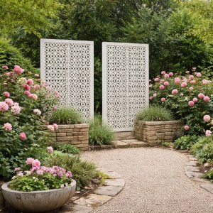 shw-33310-23457 ΔΙΑΚΟΣΜΗΤΙΚΟ ΠΑΝΕΛ ΚΗΠΟΥ ORBIT ΜΕ ΠΛΑΙΣΙΟ - 180X90ΕΚ.