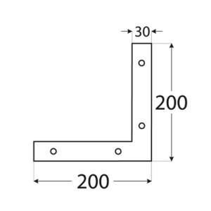 shw-4651-12797 ΓΩΝΙΑ ΣΥΝΔΕΣΗΣ ΞΥΛΟΥ L ΓΩΝΙΑ 150 X 150 X 25MM