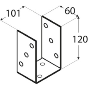 shw-4835-8927 ΒΑΣΗ ΞΥΛΟΥ U 101 X 101 X150MM