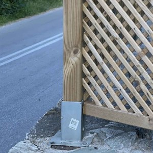 shw-4842-12216 ΒΑΣΗ ΞΥΛΟΥ ΒΙΔΩΤΗ 91 X 91 X150MM