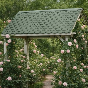 shw-57001-22799 ΑΣΦΑΛΤΙΚΟ ΚΕΡΑΜΙΔΙ ΣΤΡΟΓΓΥΛΟ ΠΡΑΣΙΝΟ 3M²