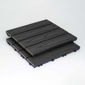shw-70240-15760 ΠΛΑΚΑΚΙ WPC ΜΕ 3D ΟΨΗ ΞΥΛΟΥ 30 X 30ΕΚ. | ΓΚΡΙ ΣΚΟΥΡΟ
