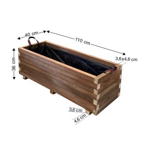 tesias-0107-0107-00 ΖΑΡΝΤΙΝΙΕΡΑ ΞΥΛΙΝΗ ΠΑΡΑΛ/ΜΗ 110X40X36CM-TESIAS GROUP