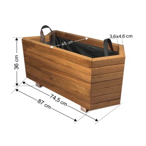 tesias-0133-0133-00 ΖΑΡΝΤΙΝΙΕΡΑ ΞΥΛΙΝΗ ΒΕΛΟΣ - 87X45CM-TESIAS GROUP