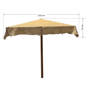 tesias-01567-01567-00-omprela-tetragoni-dixti ΞΥΛΙΝΗ ΟΜΠΡΕΛΑ ΘΑΛΑΣΗΣ ΤΕΤΡΑΓΩΝΗ ΔΙΧΤΥ ΜΠΕΖ ΑΝΤΟΧΗΣ 5 ΜΠΟΦΟΡ-TESIAS GROUP