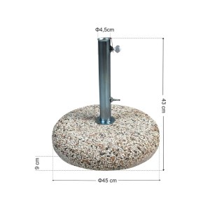tesias-04225-04225-00 ΒΑΣΗ ΟΜΠΡΕΛΑΣ 25KG ΤΣΙΜΕΝΤΕΝΙΑ ΜΕ ΨΗΦΙΔΑ-TESIAS GROUP