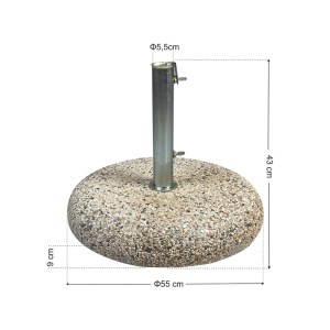 tesias-04235-04235-00 ΒΑΣΗ ΟΜΠΡΕΛΑΣ 35KG ΤΣΙΜΕΝΤΕΝΙΑ ΜΕ ΨΗΦΙΔΑ-TESIAS GROUP