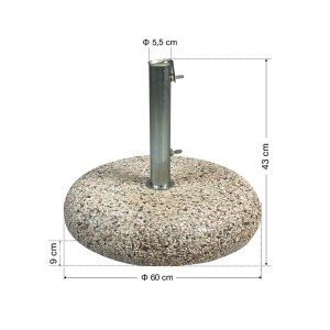 tesias-04250-04250-00 ΒΑΣΗ ΟΜΠΡΕΛΑΣ 50KG ΤΣΙΜΕΝΤΕΝΙΑ ΜΕ ΨΗΦΙΔΑ-TESIAS GROUP