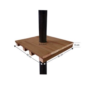 tesias-1281-1281-00 ΠΑΡΑΛΛΗΛΟΓΡΑΜΜΟ ΤΡΑΠΕΖΙ ΙΣΤΟΥ 48X45X6CM-TESIAS GROUP