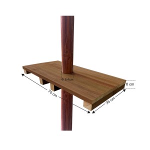 tesias-1282-1282-00 ΠΑΡΑΛΛΗΛΟΓΡΑΜΜΟ ΤΡΑΠΕΖΙ ΙΣΤΟΥ 70X35X6CM-TESIAS GROUP