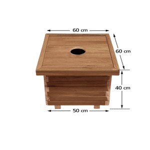 tesias-1850-1850-00 ΞΥΛΙΝΟΣ ΚΑΔΟΣ ΑΠΟΡΡΙΜΜΑΤΩΝ ΤΕΤΡΑΓΩΝΟΣ | 50X50X40 - 60LT-TESIAS GROUP
