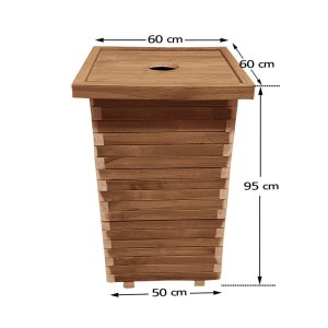 tesias-1851-1851-02 ΞΥΛΙΝΟΣ ΚΑΔΟΣ ΑΠΟΡΡΙΜΜΑΤΩΝ ΤΕΤΡΑΓΩΝΟΣ | 50X50X65 - 160LT-TESIAS GROUP