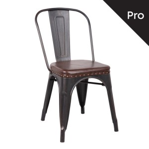 woo-110187 RELIX ΚΑΡΕΚΛΑ-PRO, ΣΤΟΙΒΑΖΟΜΕΝΗ, ΜΕΤΑΛΛΟ ΒΑΦΗ ANTIQUE BLACK, PU ΣΚΟΥΡΟ ΚΑΦΕ