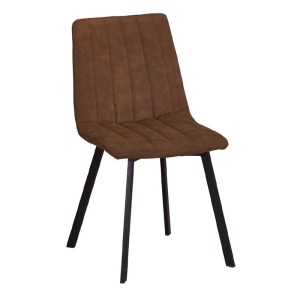 woo-115000 BETTY ΚΑΡΕΚΛΑ ΜΕΤΑΛΛΟ ΒΑΦΗ ΜΑΥΡΟ / ΥΦΑΣΜΑ SUEDE ΚΑΦΕ