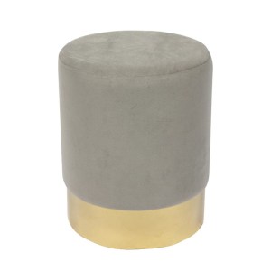 woo-119363 SOL ΣΚΑΜΠΩ ΒΟΗΘΗΤΙΚΟ ΧΡΩΜΙΟ ΧΡΥΣΟ - ΥΦΑΣΜΑ ΓΚΡΙ VELURE