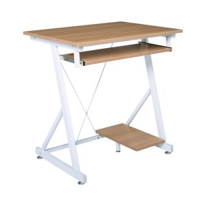 woo-119511 UNIT ΓΡΑΦΕΙΟ Η/Υ ΜΕΤΑΛΛΟ ΒΑΦΗ ΑΣΠΡΟ, MELAMINE ΑΠΟΧΡΩΣΗ SONOMA