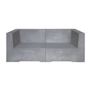 woo-120270 CONCRETE 2ΘΕΣΙΟΣ KΑΝΑΠΕΣ ΚΗΠΟΥ - ΒΕΡΑΝΤΑΣ, CEMENT GREY