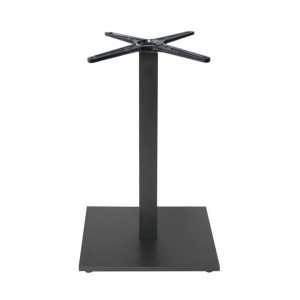 woo-120861 PRATO-W ΒΑΣΗ ΤΡΑΠΕΖΙΟΥ 50X50CM H.72CM ΜΕ ΡΕΓΟΥΛΑΤΟΡΟ ΜΕΤΑΛΛΟ ΒΑΦΗ ΜΑΥΡΟ / 15,80KG