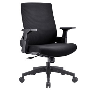 woo-121278 BF8950 ΠΟΛΥΘΡΟΝΑ ΓΡΑΦΕΙΟΥ MESH ΜΑΥΡΟ, ΥΦΑΣΜΑ ΜΑΥΡΟ