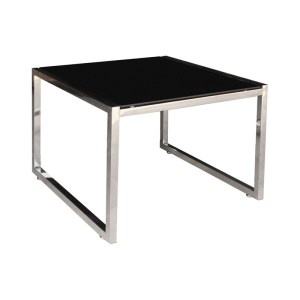 woo-121334 ACTION ΤΡΑΠΕΖΑΚΙ ΣΑΛΟΝΙΟΥ - ΚΑΘΙΣΤΙΚΟΥ INOX - ΜΑΥΡΟ ΓΥΑΛΙ 8MM