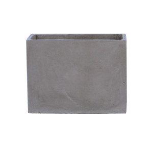 woo-121577 FLOWER POT-2 CEMENT GREY 60X30X45CM