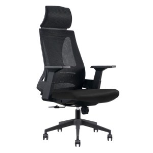 woo-121938 BF8750 ΠΟΛΥΘΡΟΝΑ ΓΡΑΦΕΙΟΥ ΔΙΕΥΘΥΝΤΗ, MESH ΜΑΥΡΟ, ΥΦΑΣΜΑ ΜΑΥΡΟ