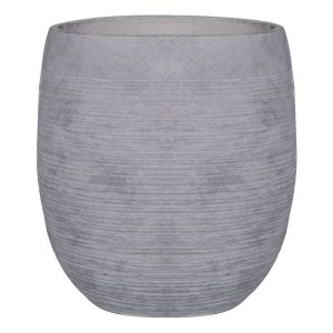 woo-122266 FLOWER POT-8 ΑΠΟΧΡΩΣΗ LIGHT GREY WASH