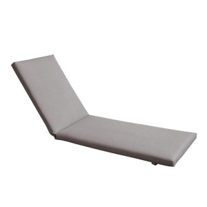 woo-123541 SUNLOUNGER ΜΑΞΙΛΑΡΙ ΞΑΠΛΩΣΤΡΑΣ TEXTILENE ΓΚΡΙ ΜΕ ΦΕΡΜΟΥΑΡ & VELCRO (FOAM+POLYESTER)